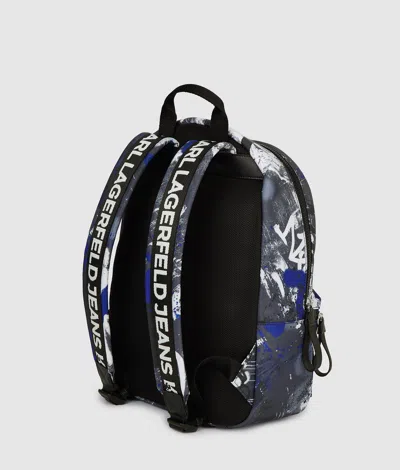 Kl Jeans Graffiti Print Backpack
