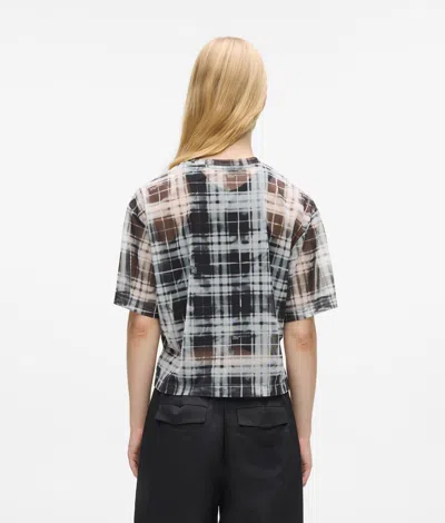 Kl Jeans Checked Mesh T-shirt