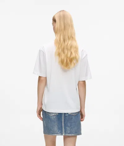 Kl Jeans Regular-fit Monogram T-shirt In White