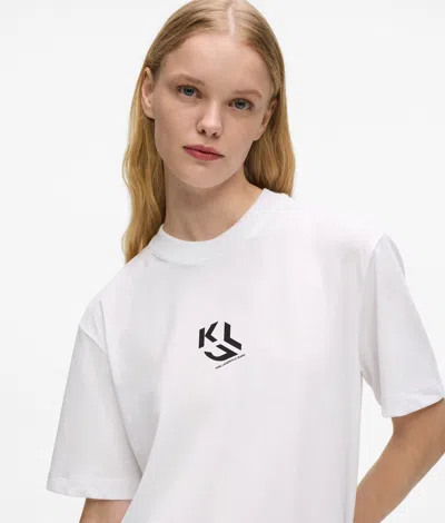 Kl Jeans Regular-fit Monogram T-shirt In White
