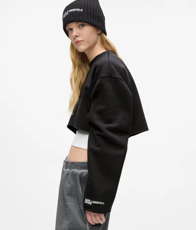 Kl Jeans Layered Sweatshirt In Multi