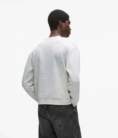 Kl Jeans Washed Regular Sweatshirt In Gray