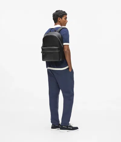 Karl Lagerfeld Monogram Patch Backpack In Black