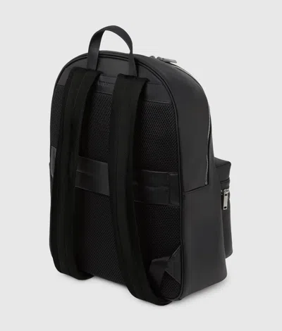 Karl Lagerfeld Monogram Patch Backpack In Black