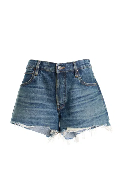 Frame The Hang Short Woman Denim Shorts Blue Size 31 Recycled Cotton