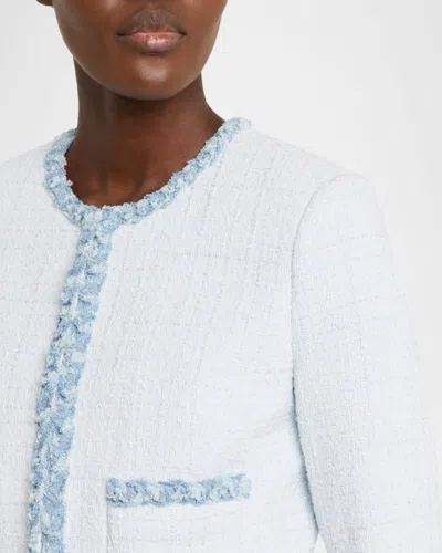 Loveshackfancy Azula Jacket In Blue
