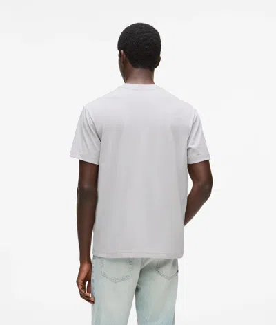 Kl Jeans Monogram T-shirt In Gray