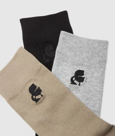 Karl Lagerfeld Kameo Socks – 3-pack In Multi