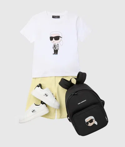 Karl Lagerfeld Woman T-shirt White Size L Organic Cotton