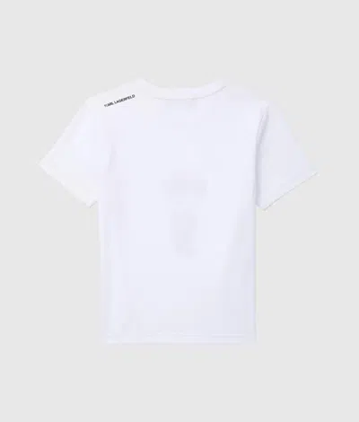 Karl Lagerfeld Woman T-shirt White Size L Organic Cotton