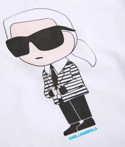 Karl Lagerfeld Woman T-shirt White Size L Organic Cotton