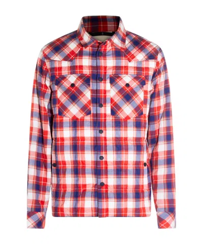 Moncler Grenoble Long Sleeved Check Patterned Jacket In Multi