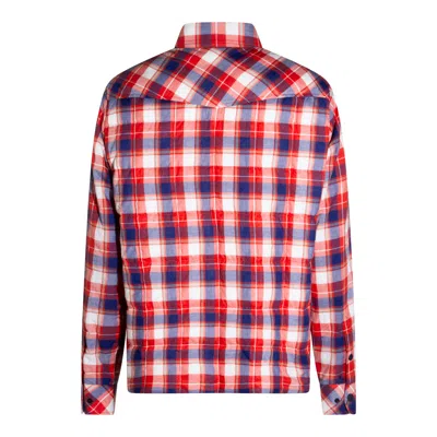 Moncler Grenoble Long Sleeved Check Patterned Jacket In Multi