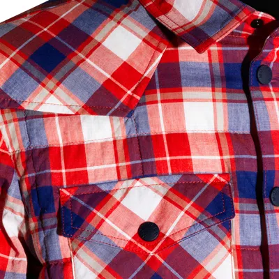 Moncler Grenoble Long Sleeved Check Patterned Jacket In Multi