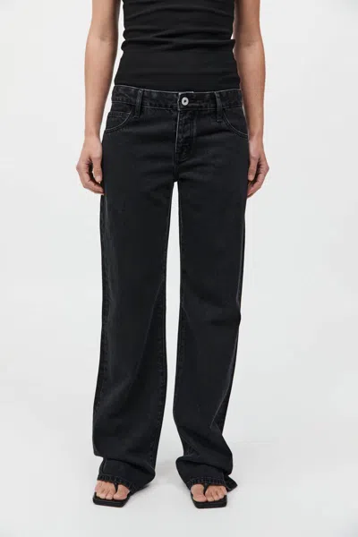 St Agni Belt Loop Jeans In Black