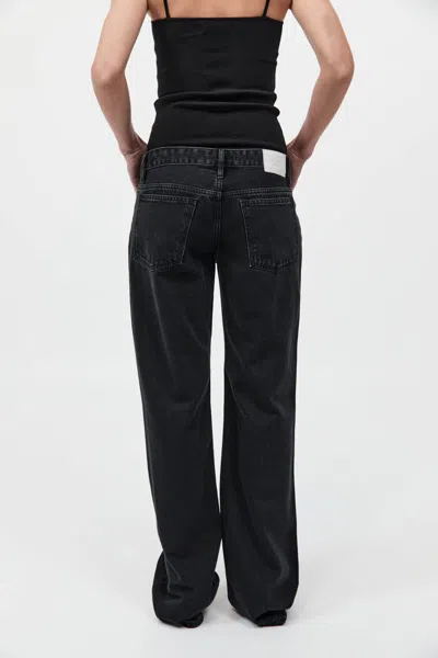 St Agni Belt Loop Jeans In Black