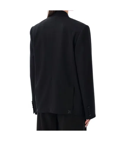 Dries Van Noten Sophisticated Wool Blend Jacket For Women In Black