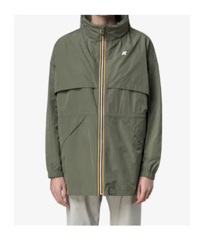 K-way Aubeline Memory Touch Jacket In Green