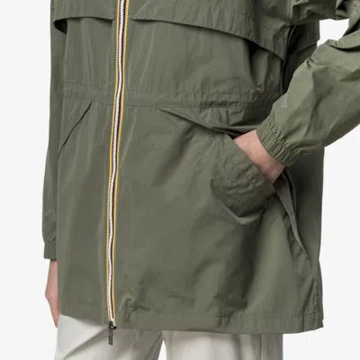 K-way Aubeline Memory Touch Jacket In Green