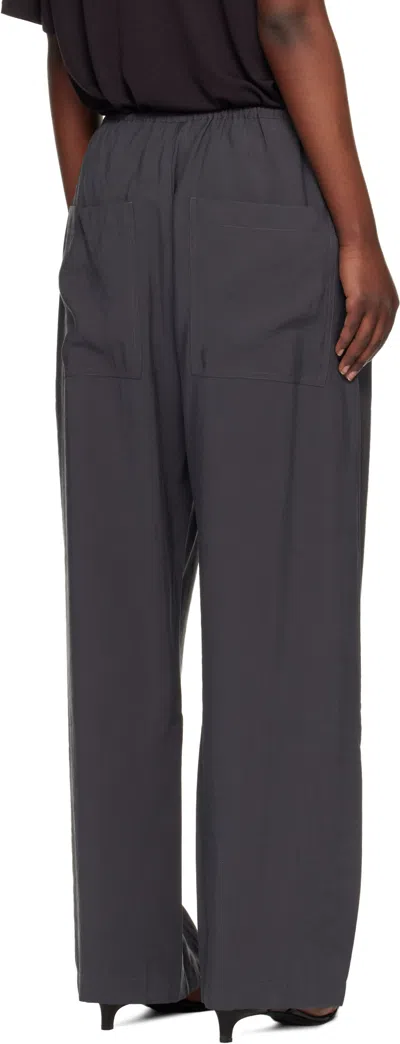 Studio Nicholson Hera Button Trousers In Black