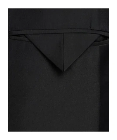 The Row Wool Midi Coat In Black