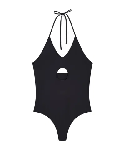 Coperni Window Swimsuit Woman Black In Black