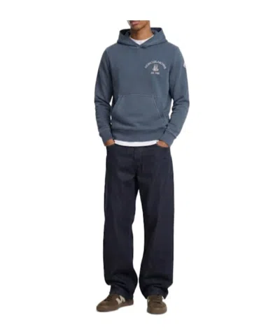 Moncler Sweatshirt With Logo In Blue