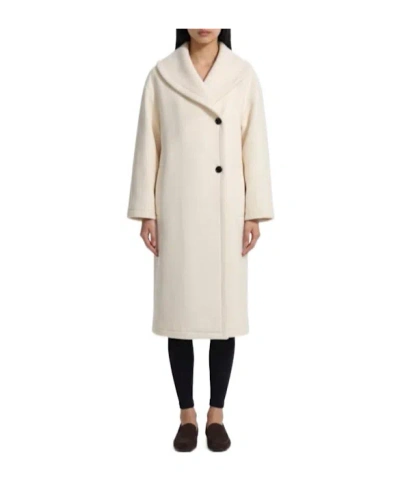 The Row Regino Double-breasted Oversized Wool Coat In Neutral