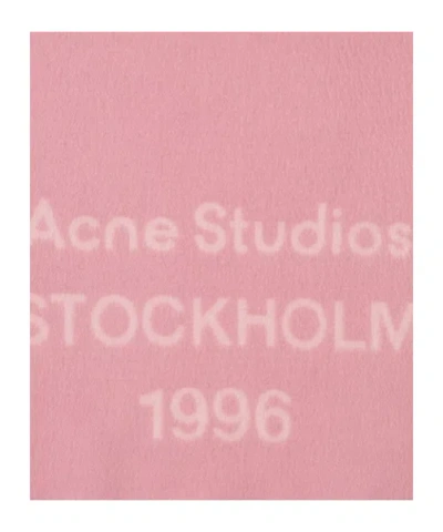 Acne Studios 1996 Wool Scarf In Pink