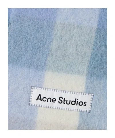 Acne Studios Alpaca Blend Scarf In Blue