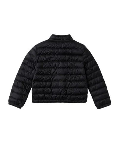 Moncler Lans Nylon Down Jacket In Black