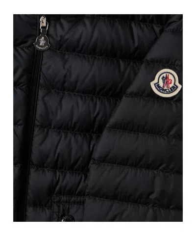 Moncler Lans Nylon Down Jacket In Black