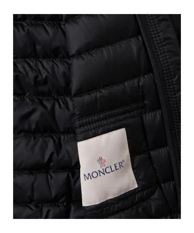 Moncler Lans Nylon Down Jacket In Black