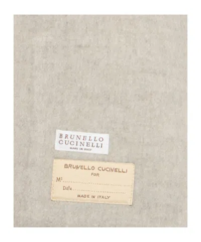 Brunello Cucinelli Wool Blend Short Coat In Gray