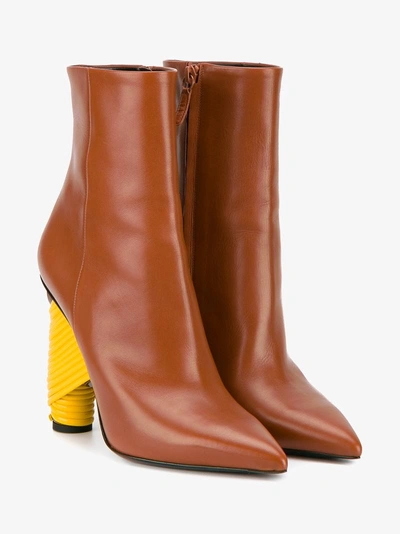 Balenciaga Brown Bistrot 110 Ankle Boots