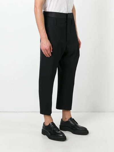 Shop Haider Ackermann Cropped Trousers - Black