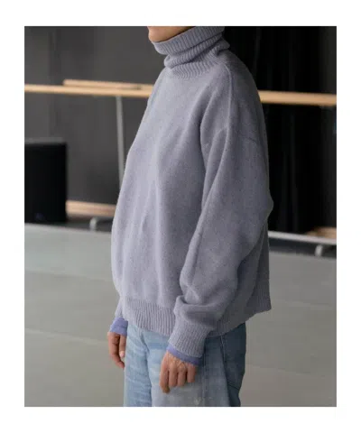 Baserange Turtleneck Sweater In Gray