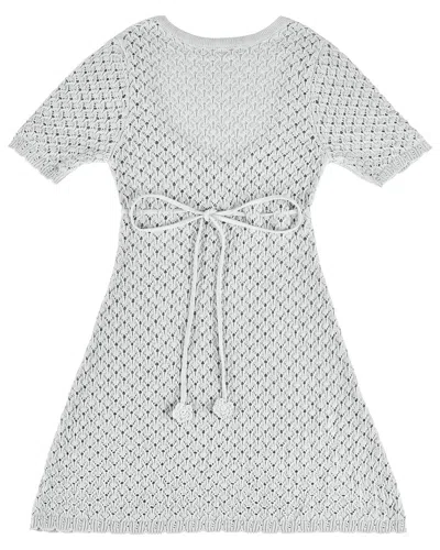 My Mum Made It Laceweave Knit Dress In Green