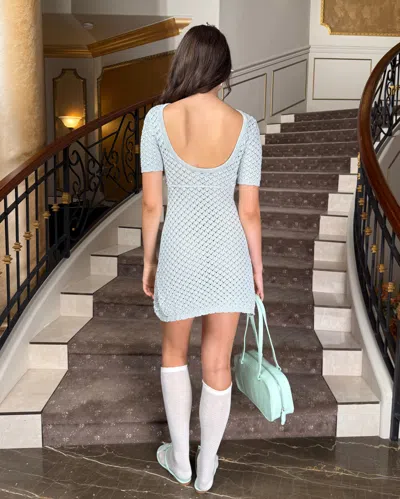 My Mum Made It Laceweave Knit Dress In Green