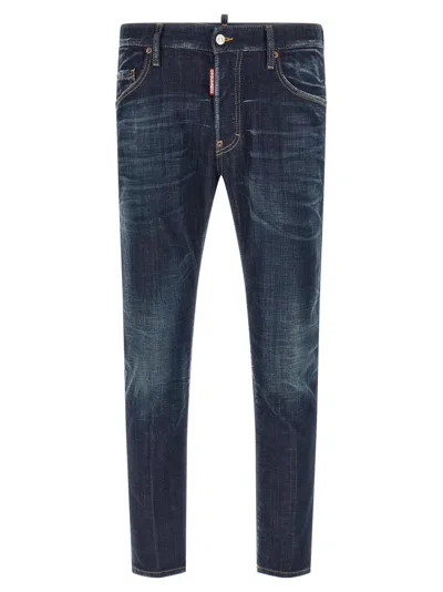 Dsquared2 Belt Loop Jeans In Blue