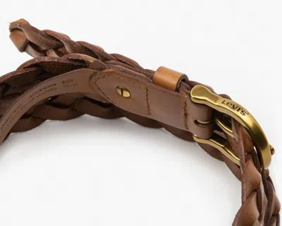 Levi's Braid Belt In Brown
