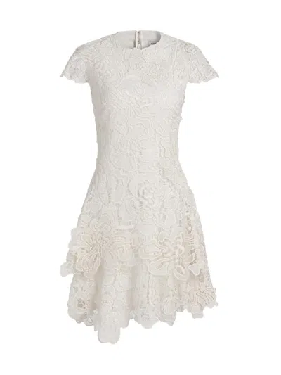 Simkhai Novelle Lace Mini Dress In White