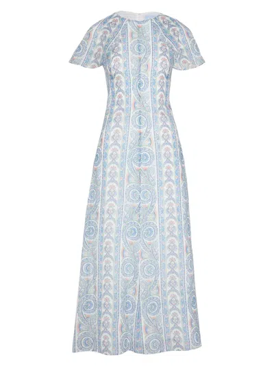 Hill House Home The Davina Dress In Blue