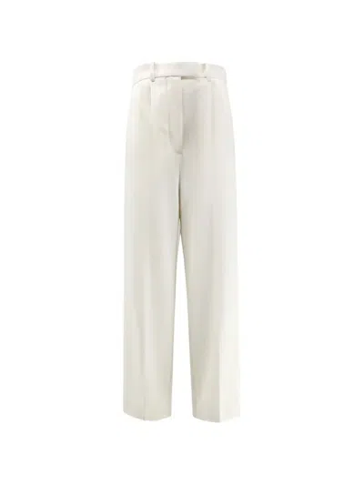 Givenchy Belt-loops Concealed-fastening Trousers In White