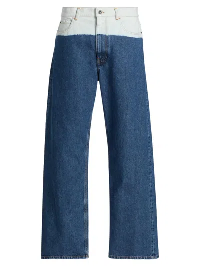 Marni Logo-patch Jeans In Blue
