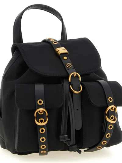 Pinko Mini Backpack In Black