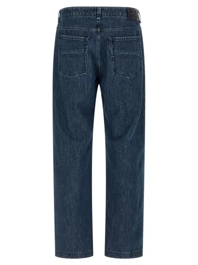 Fendi Ff Inner Jeans In Blue