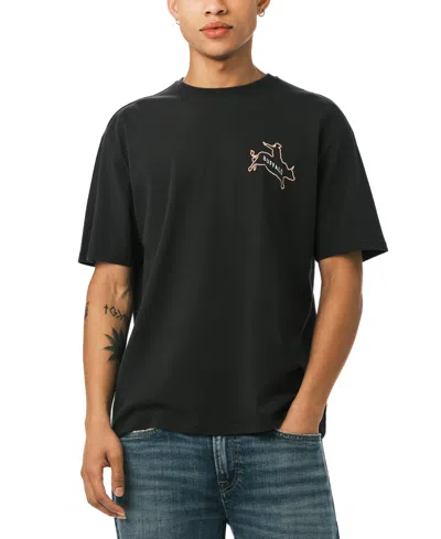 Buffalo David Bitton Men's Graphic T-shirt In Black