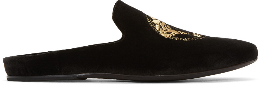 velvet versace loafers