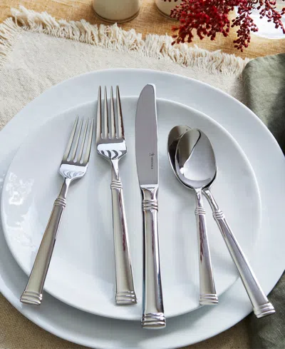 Henckels Plaza 65-pc. Flatware Set, Service For 12 In Silver